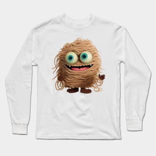 Noodle Monster - A Smiling Pile of Noodles Long Sleeve T-Shirt